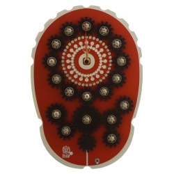 Orologio mod. MECCANISMI MULTIPLI rosso